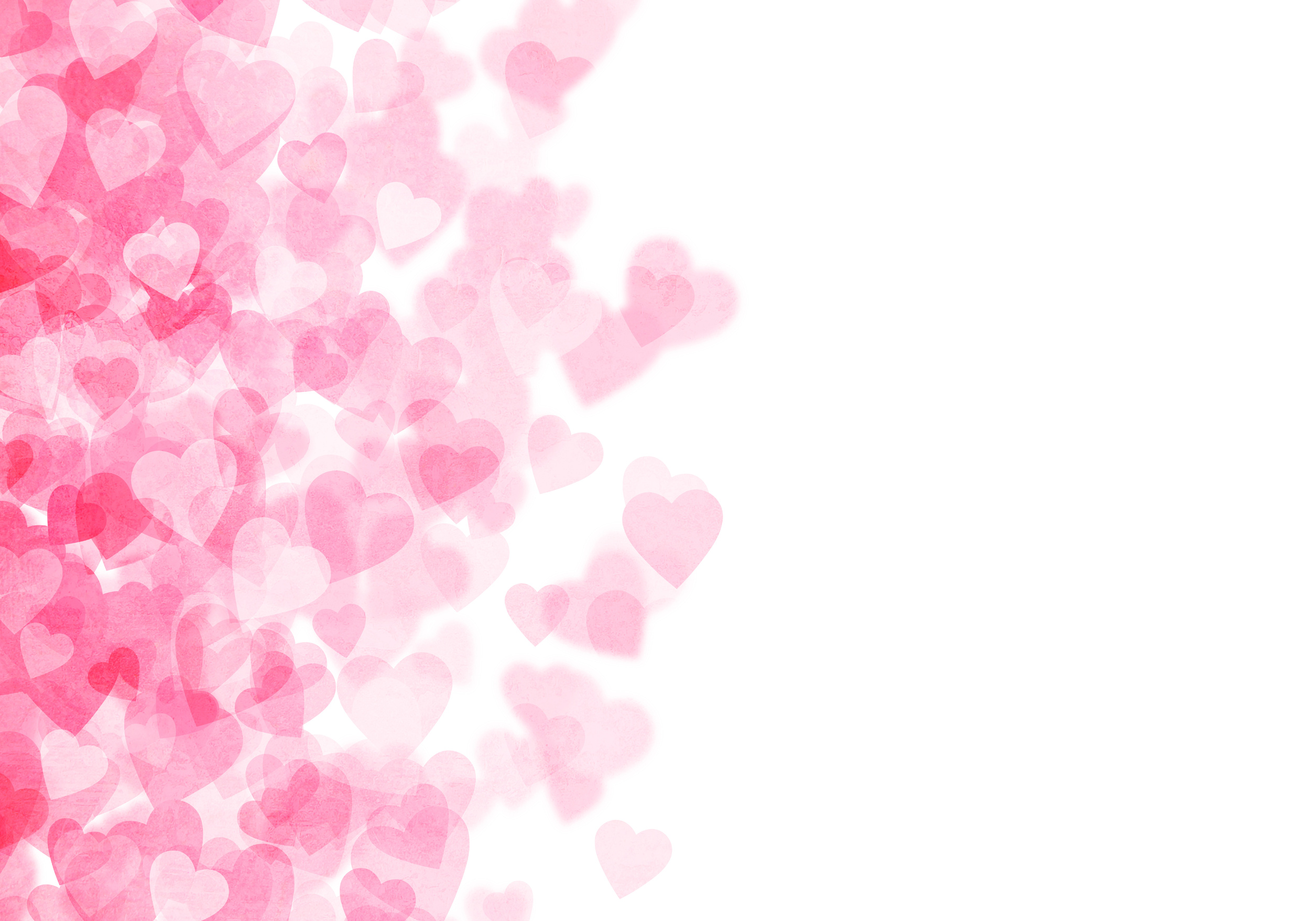 Valentine's day pink hearts background